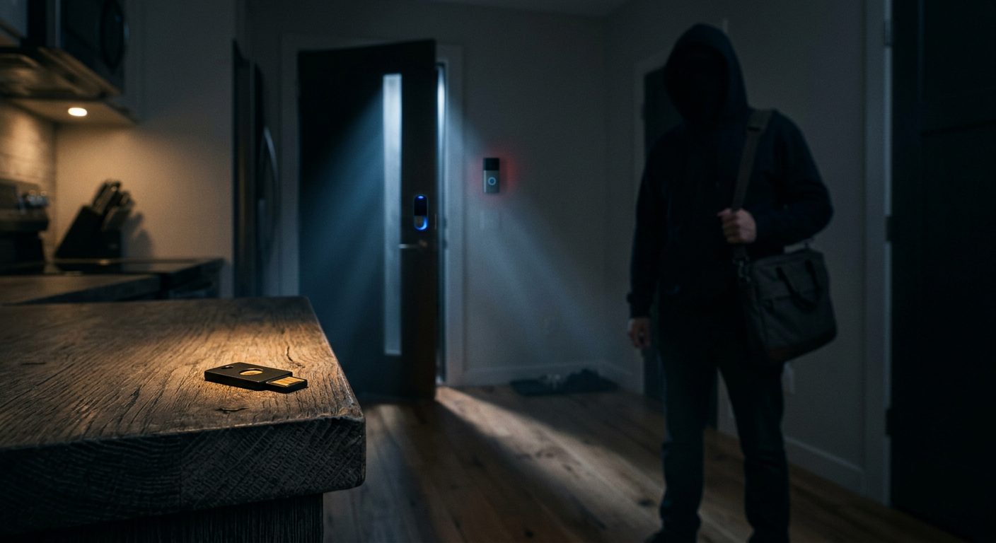 One Stolen Password From Losing the House: Hardware Security Keys for the Accounts That Run Your Smart Home
